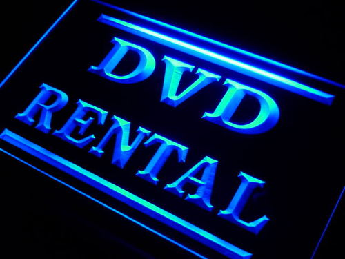 DVD Rental Shop Store Neon Light Sign